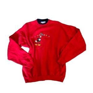 Mickey Mouse sweatshirt.